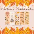Fall Leaves Autumn Bookmark 5-Pack • Festive Bookish Gift • Cute and Cozy for Holiday Readers • Digital Download •  JPEG & PNG Instant File