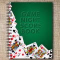 Game Night Score Book, Card Playing Book, Game Gift Journal, Scorekeeper, Game Score Tracker, Family Game Night, Scrabble Journal