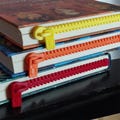 Unique bookmark in the shape of a zipper