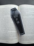 Coffin Bookmark | Death by TBR | Halloween Bookmark | Laminated | Spooky Bookish Gift
