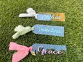 Custom Bookmark with Name – Personalized Gift with Ribbon Party Favor Team Gifts Goodie Bag Idea Group Gift bridesmaid gift ribbon bookmark