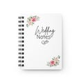 Wedding Notes Spiral Bound Journal, Bridal Shower Gift, Wedding Planning, Personalized Journal, Floral Notebook, Keepsake Memoir