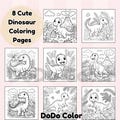 Dinosaur Coloring Pages | Fun Printable Dino Coloring Book for Kids | Instant Download Activity Sheets for Boys  and Girls