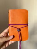 A6 Leather Traveler Journal Cover, Leather Refillable Journal Cover, Journaling Gift for Her, Handmade Leather Gift, Travel Girl Must Have