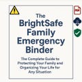 BrightSafe Family Emergency Binder™ | Printable Preparedness Planner | Home, Kids  Pet Safety | Disaster & Fire Safety Checklist Organizer