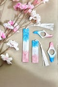 Luxury Handmade Resin Bookmark set & Thumb Page Holders – Ocean Breeze Collection