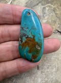 Turquoise focal pendant bead large hole 22x45mm