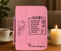 Personalized Bible Cover | Engraved Christian Bible Case with Name | Faith Gift for Women | Various Designs & Colors | Women’s Faith Gift