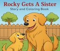 Rocky Gets a Sister- Children's Story and Coloring book, digital download, printable