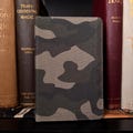 ESV Compact Bible - Canvas with Zipper, Camo Design Holy Bible, English Standard Version Military Army Thinline double-column format Bible