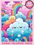 Kawaii Coloring Pages | For Kids and Adults | Bold and Easy | Fun Coloring Book | 40 Pages | PDF