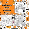 Halloween Coloring Pages | Spooky Cute Printable Coloring Book for Kids & Adults | Fun Halloween Activity Sheets | Instant Download PDF