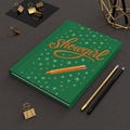 Orange Glitter Pen Showgirl TS12 Hardcover Journal - The Life of a Showgirl, Gift for Swifties, Journal for Swifties, Affirmation, Notebook