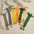 Handmade Crochet Animal Bookmark – Lion, Fox, Panda, Bear, Giraffe – Amigurumi Gift for Book Lovers & Students