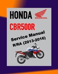 Honda Cbr500R Ra (2013-2016) Workshop Service Guide + Parts Catalog + Owner'S Manual