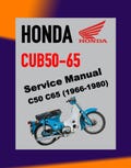 Honda Cub50-65 C50 C65 (1966-1980) Workshop Service Guide + Parts Catalog + Owner'S Manual