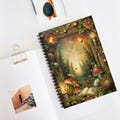 Enchanted Forest Spiral Notebook - Ruled Lines, Nature-Inspired Journal, Gift for Nature Lovers, Fantasy Notebook, Vintage Style stationery