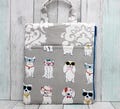 Cotton Puppy Dog Canvas Protective Sleeve Fabric Holder Case Pattern Design Tablet Cover Travel Protection Device Storage FREE SHIPPING