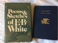 Two books "Poems and Sketches " by E.B. White and "E.B. White " by Edward Sampson