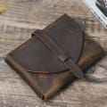 Vintage Genuine Leather Book Cover Case – Handmade Holy Bible Bag – Rustic Protective Storage Sleeve for Bible or Journal Gift