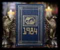 1984 George Orwell 1st Edition Thus 22K Gold Accents Book Nineteen Eighty Four Book Vintage First Science Fiction Sci Fi Novel Art Novel