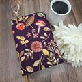 Adjustable Book Cover, Book Sleeve, Book Pouch, Book Accessories, Composition Notebook Cover, Bible Cover -Autumn Botanical Burgundy-