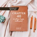40th Birthday Gift for Women or Men, Chapter 40 Journal, Gift Idea for 40th Birthday, Journal Gift for Her 40th Birthday, Birthday Milestone