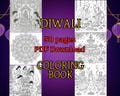 Adult Diwali Coloring Book – Intricate Rangoli Patterns, Diyas, Mandalas & Festival of Lights Designs