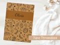 Unique Mystical Doodles Custom Hardcover Journal, Personalized Notebook, Personalised Stationary Gifts, Back to School Gift with Name