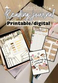 Reading Journal Printable | Book Tracker, Reading Log, Aesthetic Journal for Book Lovers