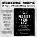 Protect Your Rest Sleep Guide | Deep Sleep eBook for Shift Workers, Busy Parents & Burned-Out Professionals | Instant Download PDF
