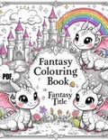 Dragon Coloring Book for Kids | Cute Baby Dragons, Fantasy Creatures, Castles, Clouds and Rainbows | Easy Coloring Pages for Children.