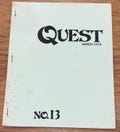 Quest Magazine No. 13 March 1973 – Occult, Paganism, Witchcraft –  Marian Green