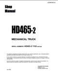 Komatsu HD465-2 Shop Manual Dump Truck PDF Download Service Repair