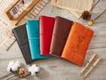 Personalized Leather Journal with Name,Engraved Birth Flower Journal,Travel Journal,Planner cover,Birthday Gift,Office Gift,Gift for Teacher
