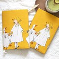 Personalized A5 Retro Journal,Handmade Portable Notepad,Fabric Hard Cover Goose and Girl Journal,Dairy Book Gift for her