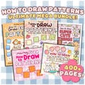 How to Draw Patterns Coloring Book Bundle, Bold and Easy Coco Wyo Coloring Pages for Kids and Adults, Instant Download Printable PDF