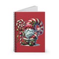 Festive Christmas Spiral Notebook - Santa Design, Holiday Gift Journal, Cute Planner, Cozy Winter Writing, Xmas Decor