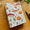Handmade Mushroom Journal, Handbound Sketchbook, Mixed Media Art Journal, Travel Sketchbook, Diary, Foraging Notebook, Cottagecore Gift Book