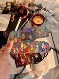 Haunted Bookshelf Halloween Bookmark Holographic – Unique Cut Spooky Ghost & Cauldron Design | Bookish, Book lover gifts