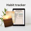 Digital Habit Tracker for Ipads,Tablets & phones,Aesthetic,Good notes Pdf/Daily Routine,Self care and productivity planner