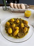 Digital recipe book Moroccan Meat & Potato Tagine with Green Olives