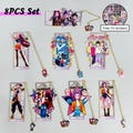 KPop Demon Hunters Stained Metal Bookmarks,Rumi Lenticular Bookmark Kpop Demon Hunter Fanart|Demon Rumi Bookmark|Kpop Anime Bookmark Gift