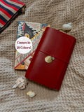 Medium (A5) Trifold Genuine Italian Leather Journal