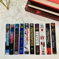 Stephen King VHS Spine Bookmarks – Retro Horror Movie Inspired Collection – 80s 90s Nostalgia Gift for Readers and Horror Fans